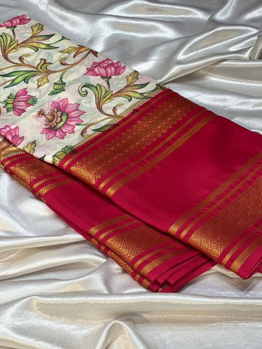 Semi mysore silk saree