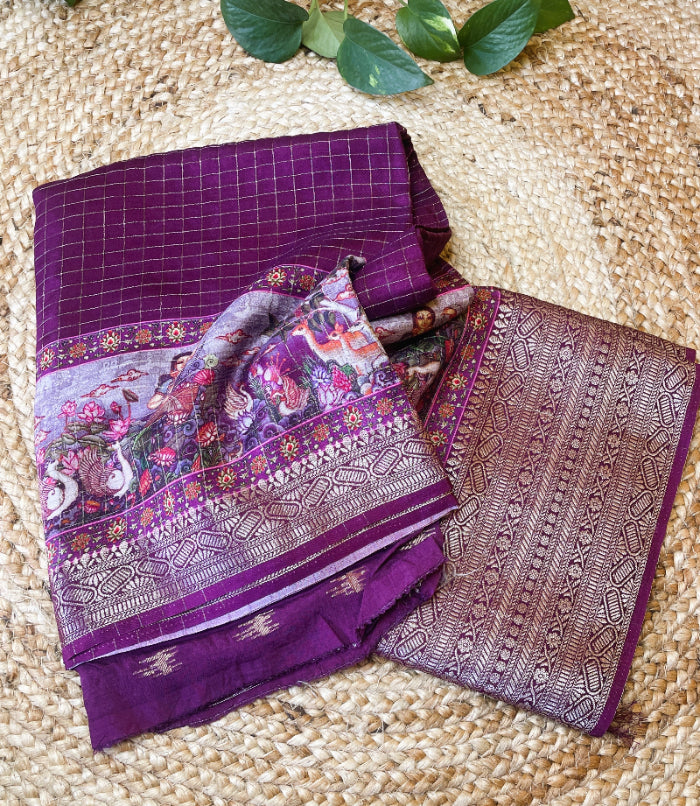 pink silk saree, red dola silk saree