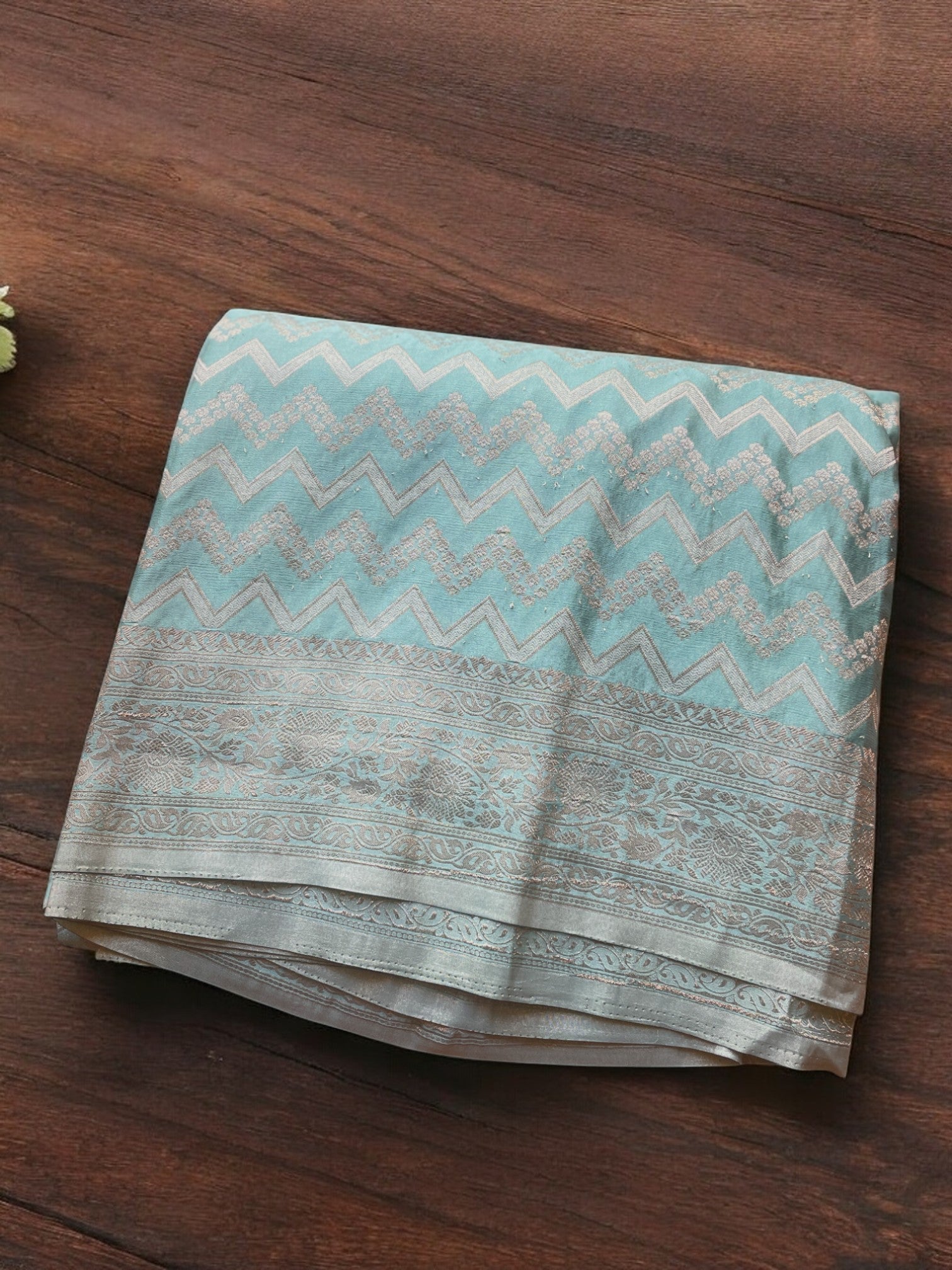 Green chiifon silk saree , Crepe chiffon silk saree