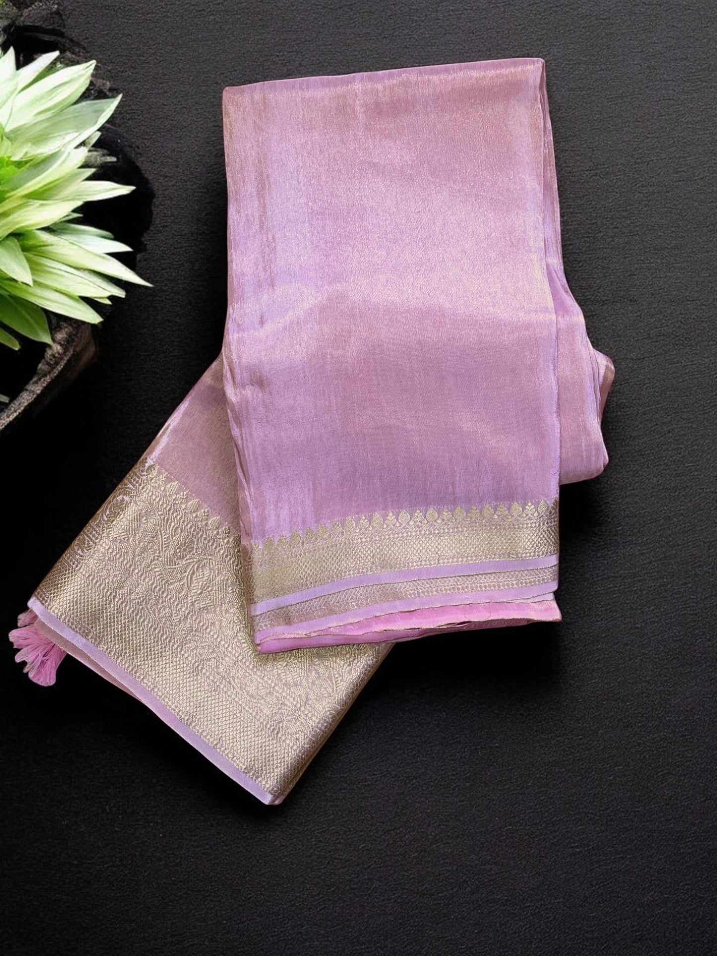 Pastel tissue silk saree, Pastel Pink silk saree, Half white wedding saree