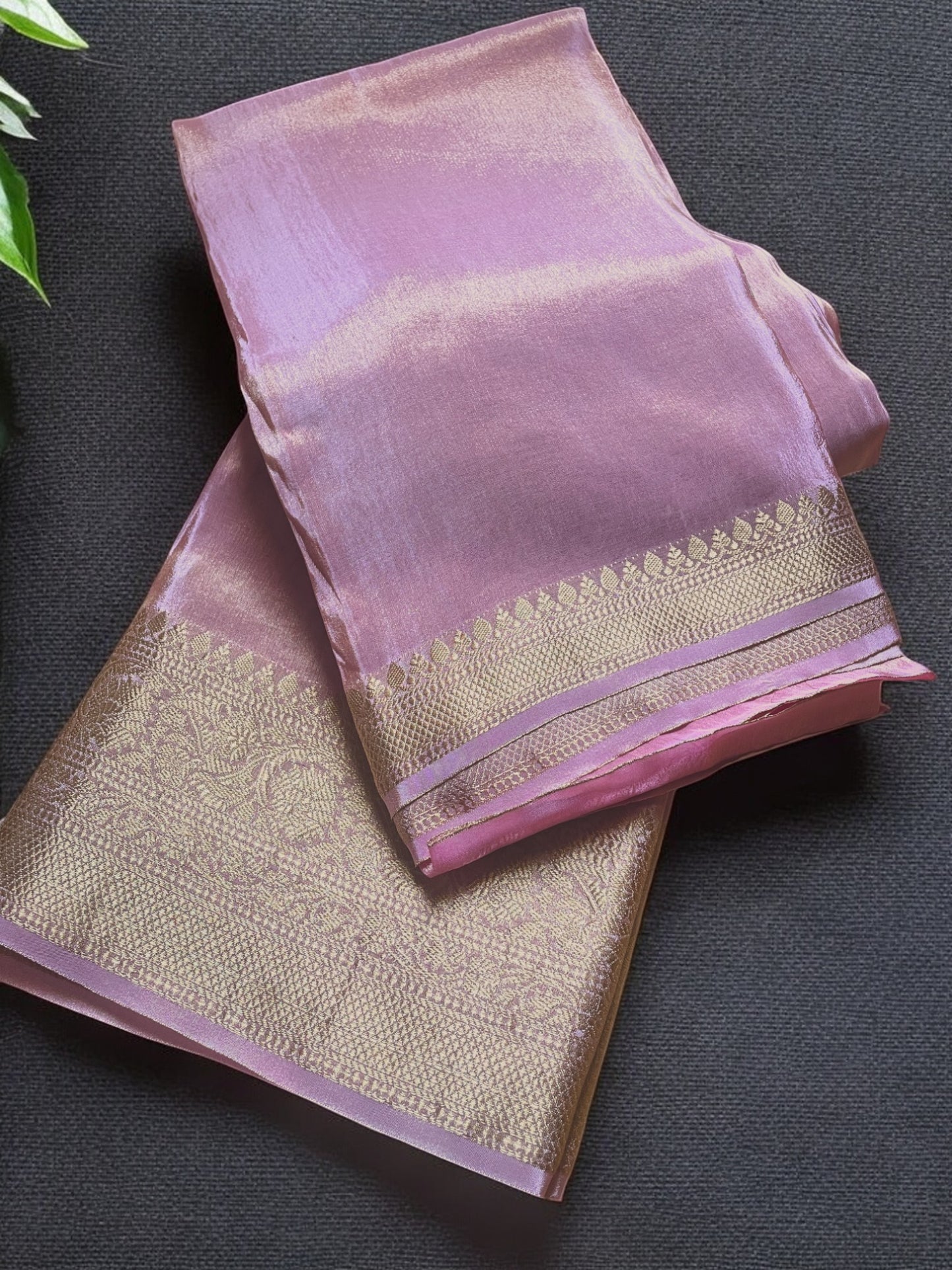 Pastel tissue silk saree, Pastel Pink silk saree, Half white wedding saree
