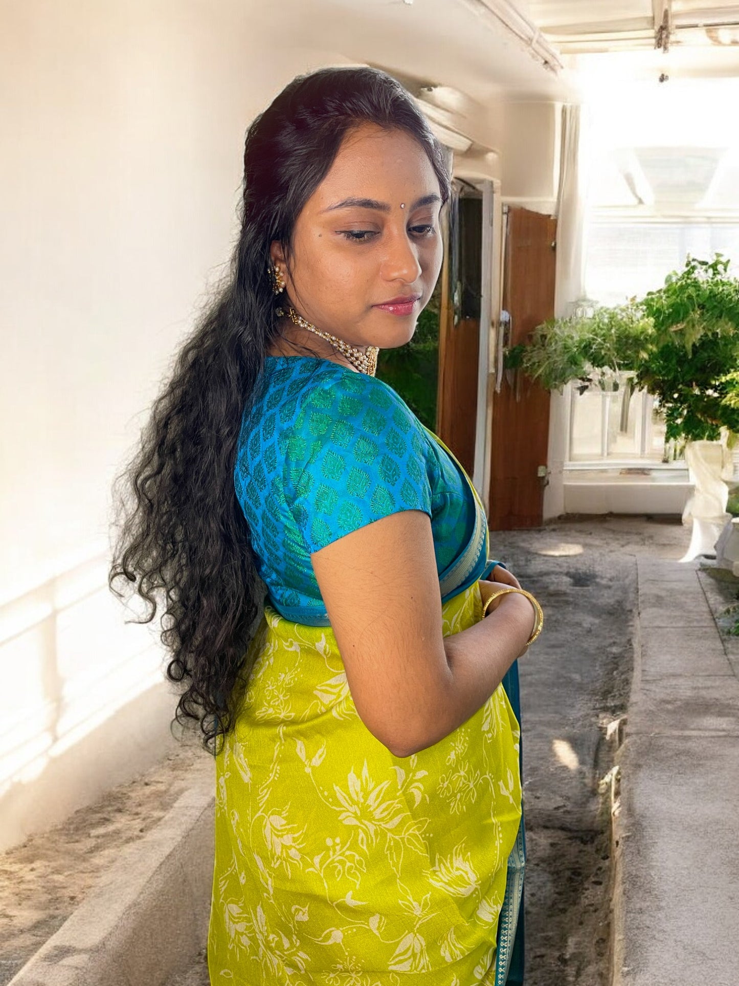 Green marshmallow saree, casual wear saree, 