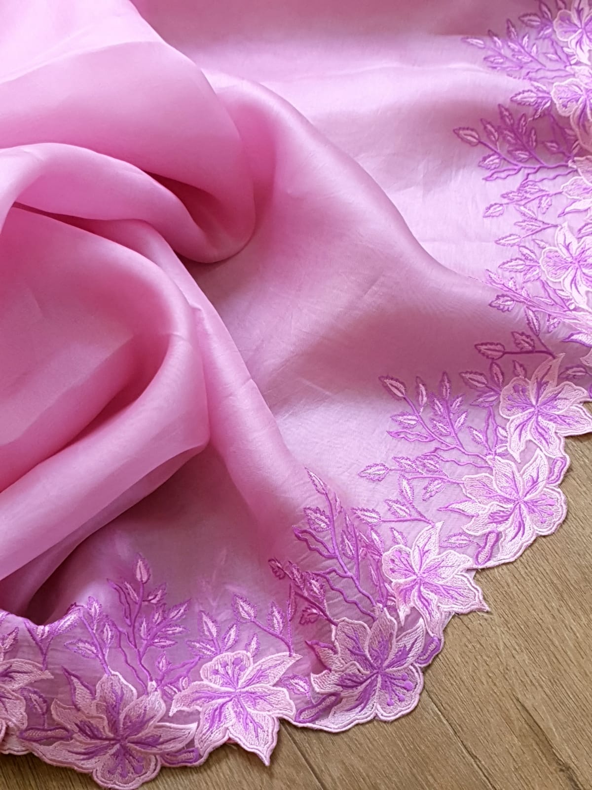 organza saree