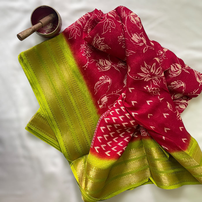 chiffon saree fabric, Georgette saree