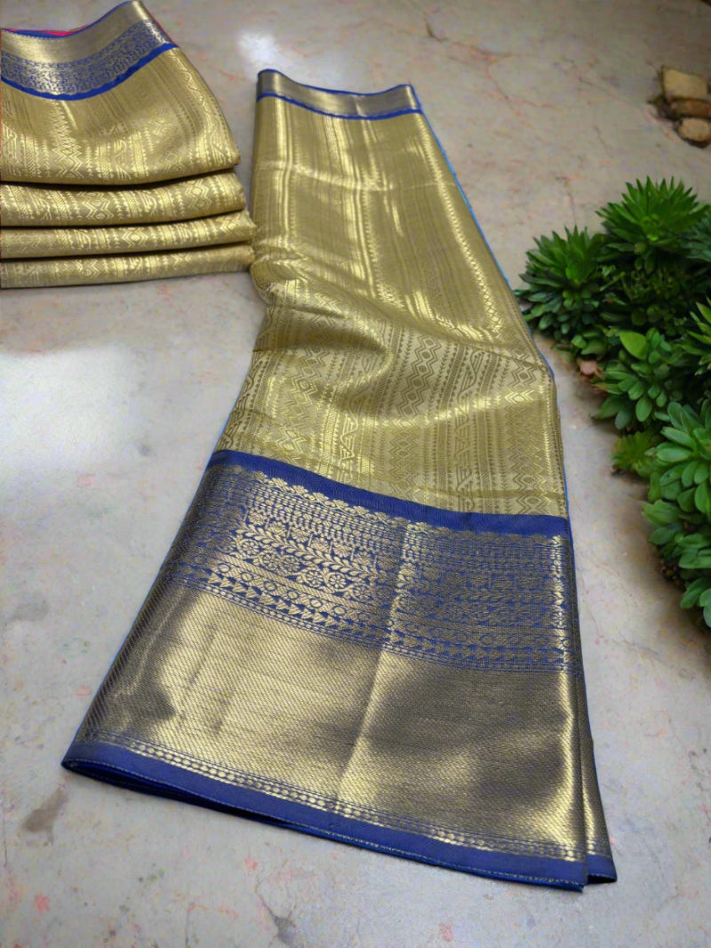semi kanchi silk saree